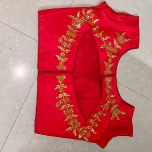 Red &amp; Cream Lehenga Choli