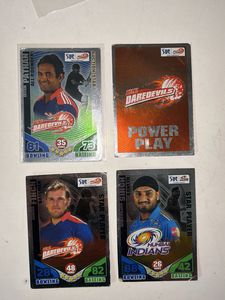 2011 DD, MI base and silver set cricket attax
