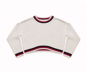 IVORY CROPPED KNIT SWEATER