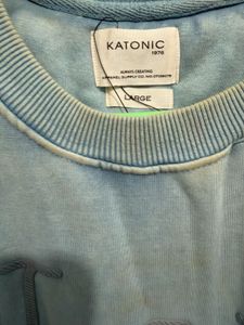 Light Blue Graphic Sweatshirt