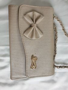 Cute Bow Detail Chain Bag