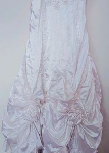 White Barbie Frock With Stone Work For 8 To 10 Old