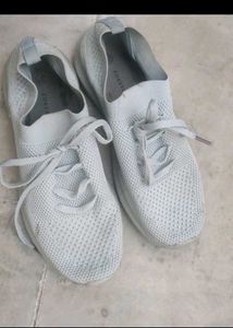 Comfortable Light Cyan Knit Sneakers