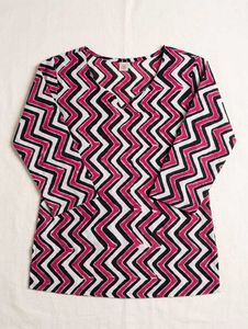 Boho Zigzag Print Kurta