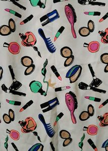 Cute Makeup Print Dress