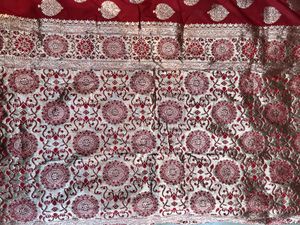 Royal Red Zari Saree + blouse piece