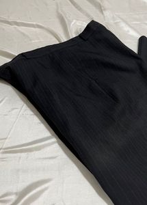 Classic Black Pinstripe Trousers