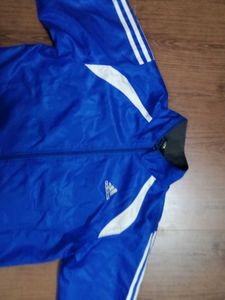 100% Adidas Blue Track Jacket MADHE IN CHINA  BRAN