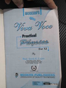 Physics Viva Voce XI Textbook