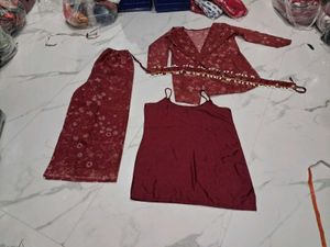 Floral Print Kurta Set with Palazzo