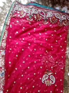 full mirror work haevy saree fixed price