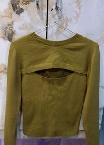 Trendy Cutout Knit Top