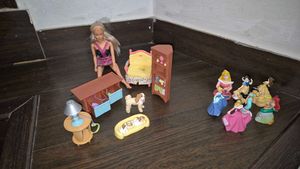 Barbie and fisher price living room set
