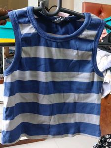 Blue & White Striped T-Shirt