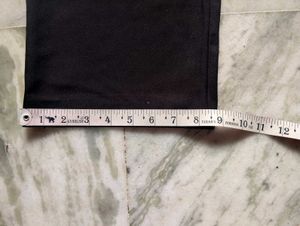 Black Straight-Leg Trousers with Drawstring