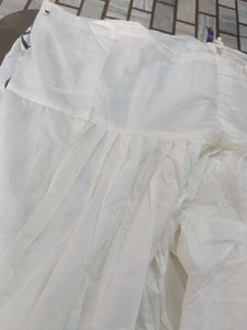 Comfortable White Patiala Pants