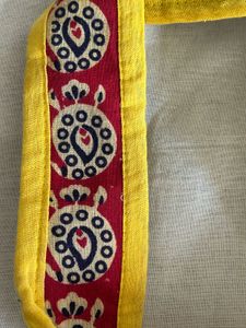 Vibrant Yellow Embroidered Purse