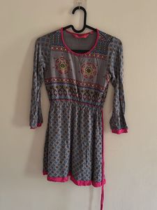 Boho Print Mini Dress