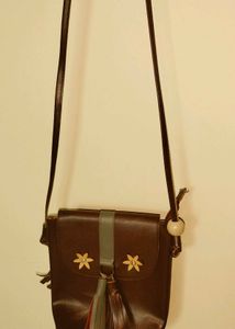 Brown Leather Crossbody Bag