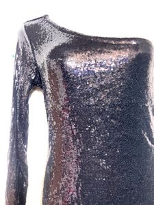 Sequin One-Shoulder Dress