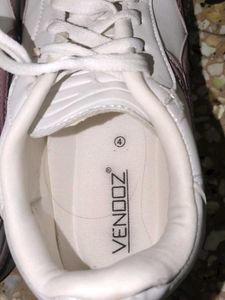 Comfortable White and Pink Sneakers