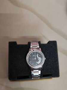 Elegant Peacock Embellished Watch