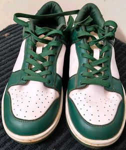 Men's Green & White Sneakers