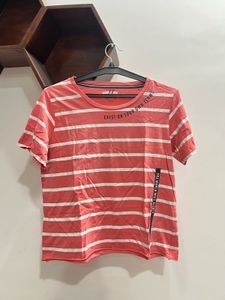 Pink Striped Coral T-Shirt