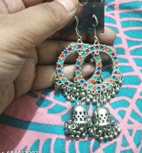 Multicolor Jhumka Earrings
