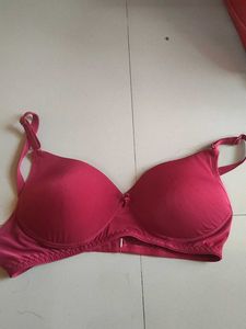Comfortable Padded Red Bra