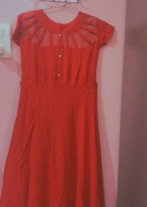 Elegant Red Ethnic Gown