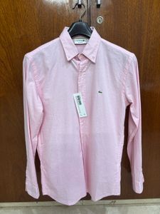 Lacoste Pink Oxford Shirt