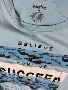 Light Blue Graphic T-Shirt