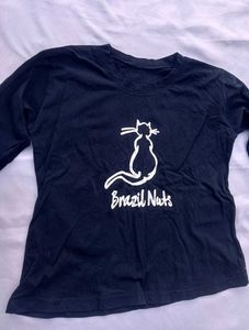 Black Long Sleeve Graphic Tee