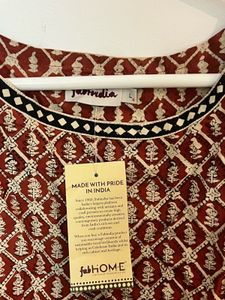 Maroon Ethnic Sleeveless Blouse