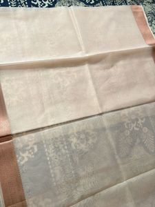 Baby Pink Organza Saree