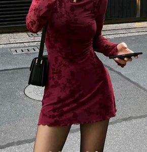 Chic Long-Sleeve Mini Dress