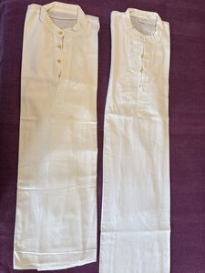Set of 2 Elegant White Kurta