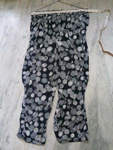 Stylish Black & White Polka Dot Palazzo Pants