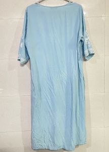 Beautiful Blue Embroidered Kurta Pajama Set