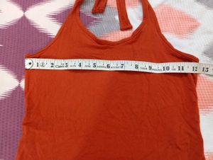 Orange Racerback Tank Top