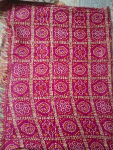 Pink Bandhani Dupatta
