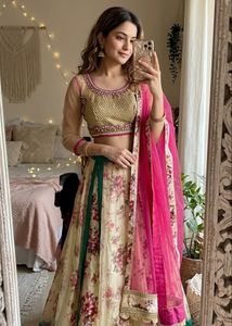 Beautiful Floral Lehenga Choli Set ♥️