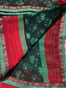 Green Floral Saree
