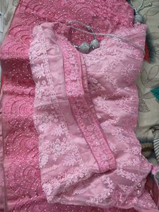 Stunning Pink Embroidered Lehenga Choli