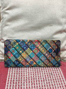 Vibrant Geometric Pattern Wallet