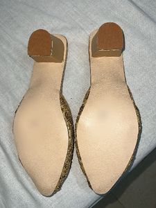 Embellished Golden mules