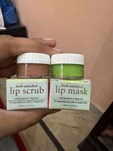 Herb Enriched Lip Scrub & Mask Set