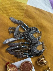 Bohemian Style Jhumka Earrings Set