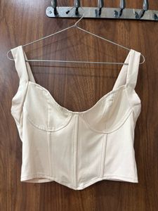 savana Chic Cream Corset Top